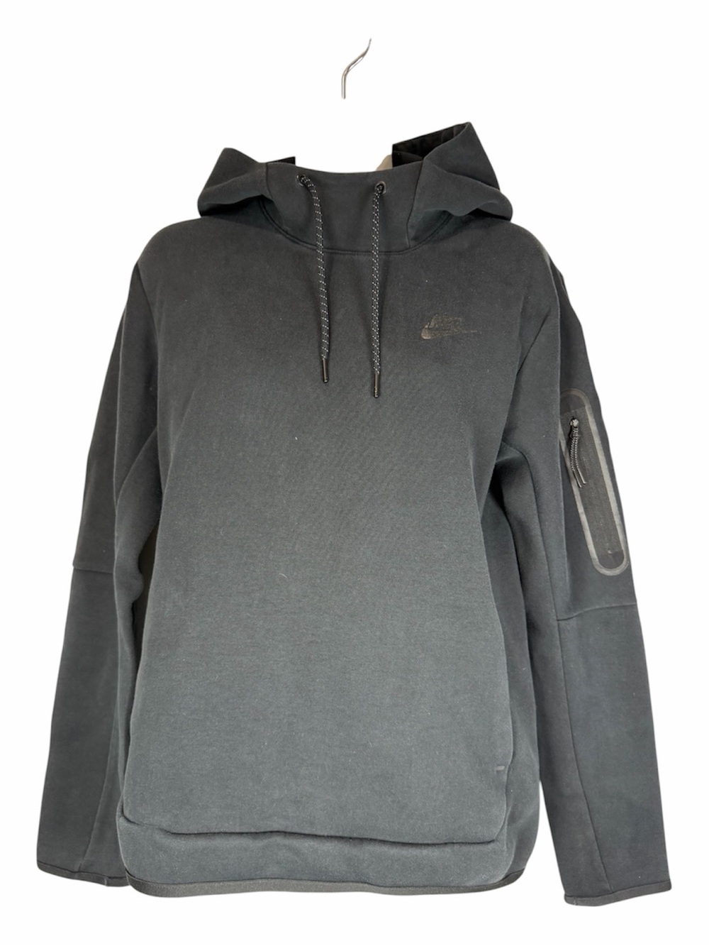 Nike Sportswear Tech Fleece Pullover Hoodie Black Men's S Bonded Zip Athletic